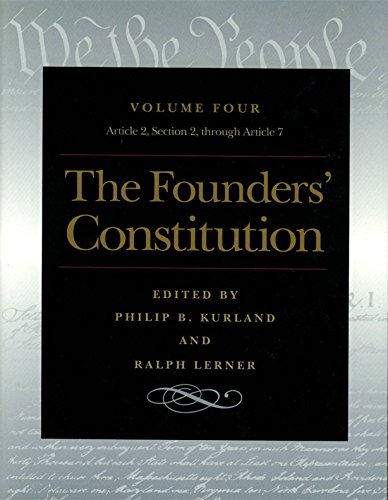 Book Cover The Foundersâ€™ Constitution: Article 2, Section 2, Through Article 7