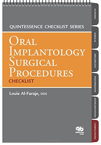 Book Cover Oral Implantology Surgical Procedures Checklist (Quintessence Checklist Series)