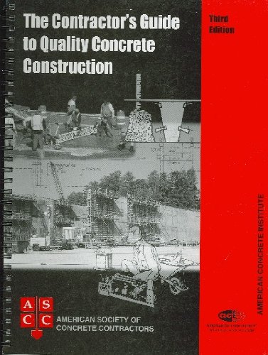 Book Cover Contractor's Guide to Quality Concrete Construction, 3rd Edition