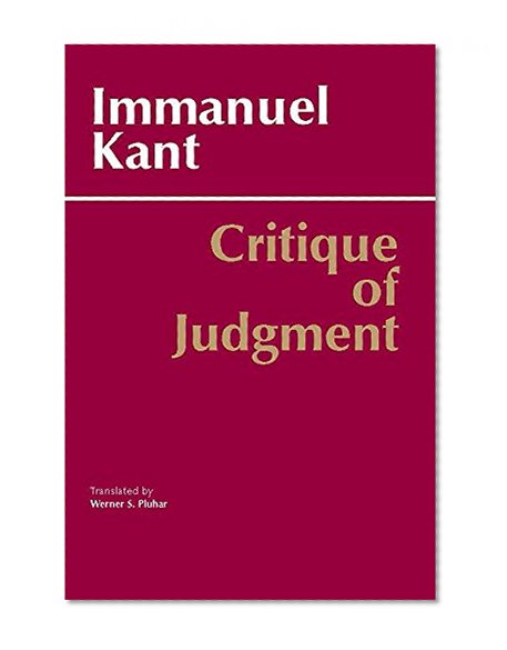 Book Cover Critique of Judgment (Hackett Classics)