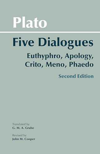 Book Cover Plato: Five Dialogues: Euthyphro, Apology, Crito, Meno, Phaedo (Hackett Classics)