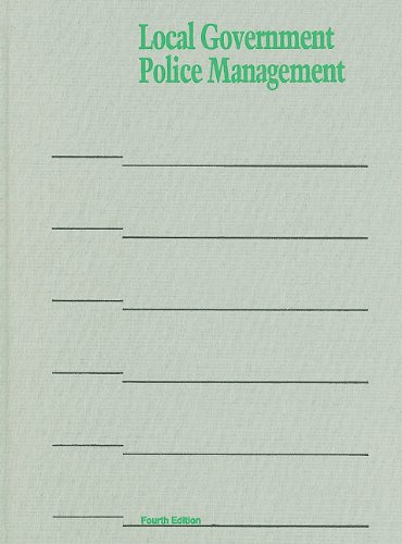 Book Cover Local Government Police Management