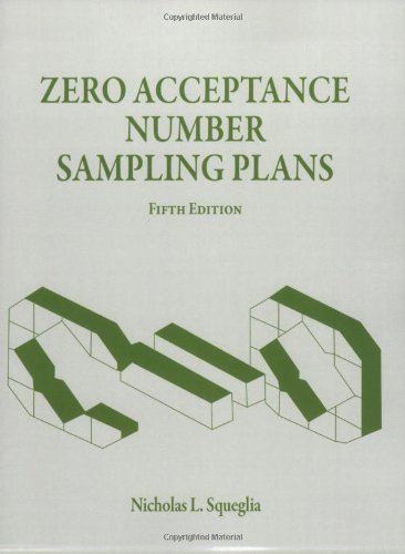 Book Cover Zero Acceptance Number Sampling Plans, Fifth Edition