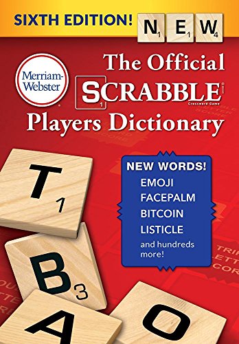 Book Cover The Official SCRABBLE Players Dictionary, Sixth Edition (Jacketed Hardcover) 2018 copyright