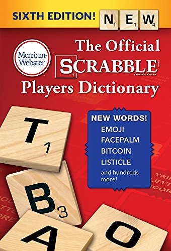Book Cover The Official SCRABBLE Players Dictionary, Sixth Edition (Trade Paperback) 2018 copyright