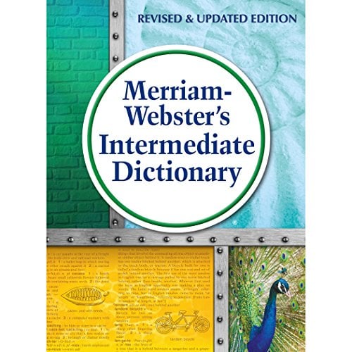 Book Cover Merriam-Webster's Intermediate Dictionary, New Edition, 2016 copyright