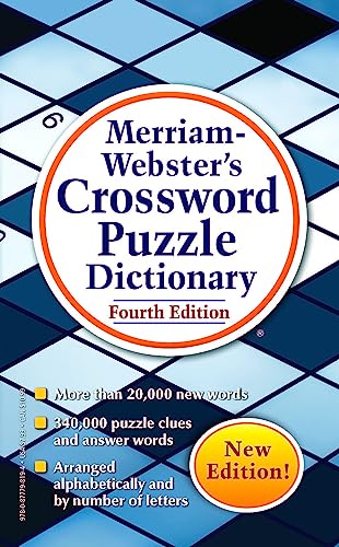 Book Cover Merriam-Webster's Crossword Puzzle Dictionary, New 4th Edition, mass-market paperback