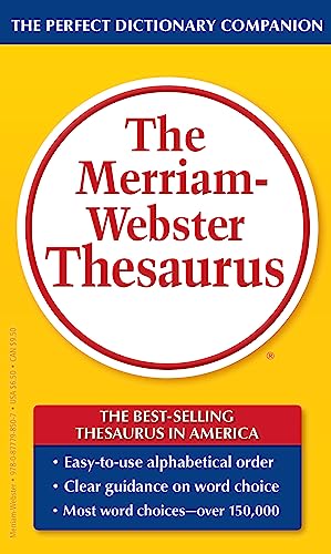 Book Cover The Merriam-Webster Thesaurus, Mass-Market Paperback