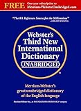 Webster's Third New International Dictionary, Unabridged - Largest, Most Comprehensive Printed American Dictionary