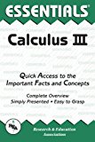 Calculus III Essentials (Essentials Study Guides) (Vol 3)