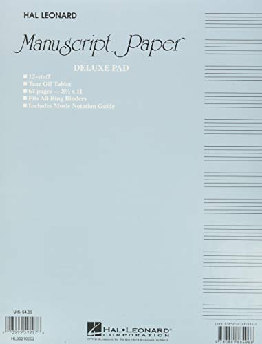 Book Cover Manuscript Paper (Deluxe Pad)(Blue Cover)