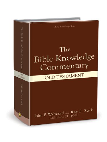 Book Cover The Bible Knowledge Commentary (Old Testament:)