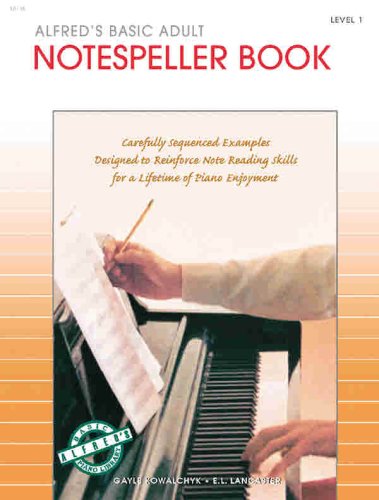 Book Cover Alfred's Basic Adult Piano Course Notespeller, Bk 1