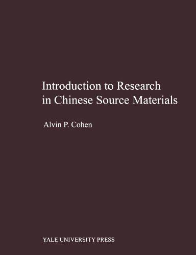 Introduction to Research in Chinese Source Materials (Far Eastern Publications Series)