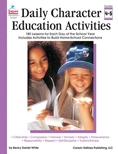 Book Cover Daily Character Education Activities: Grades 4-5