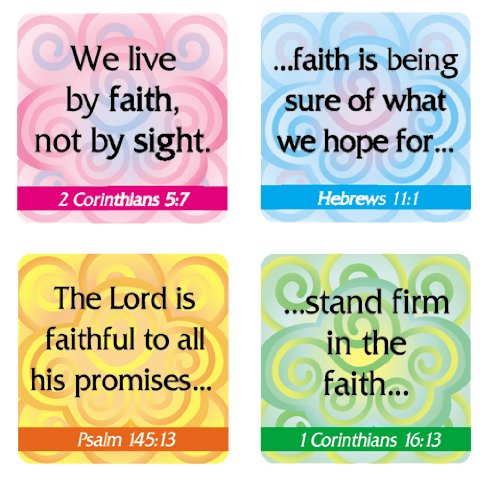 Book Cover Carson-Dellosa Christian Faith Verses Stickers (0650)