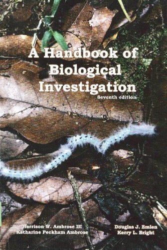 Book Cover A Handbook of Biological Investigation 7th