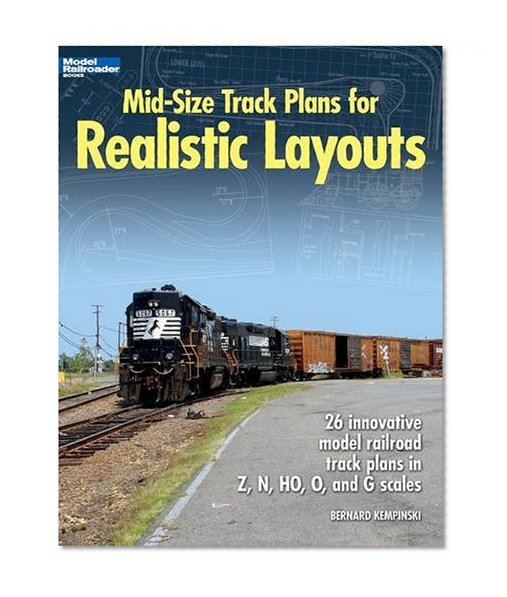 Book Cover Mid-Size Track Plans for Realistic Layouts (Model Railroader)