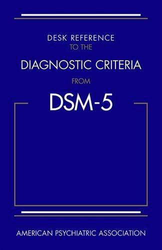 Book Cover Desk Reference to the Diagnostic Criteria from DSM-5