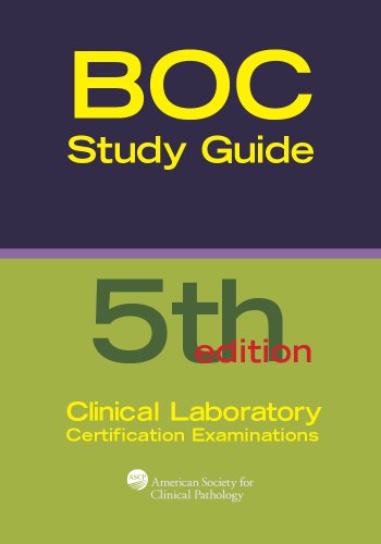 Book Cover Board of Certification Study Guide for Clinical Laboratory Certification Examinations, 5th Edition (BOR Study Guides)