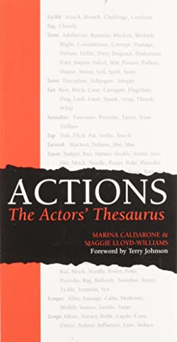Book Cover Actions: The Actors' Thesaurus