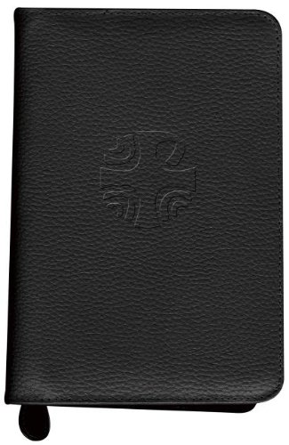 Book Cover Black Leather Zipper Case for Missals, Liturgy of the Hours and Prayer Books