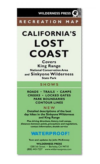 MAP Californias Lost Coast Rec (Wilderness Press Maps)