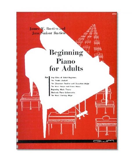 Book Cover Beginning Piano for Adults (GP 23)
