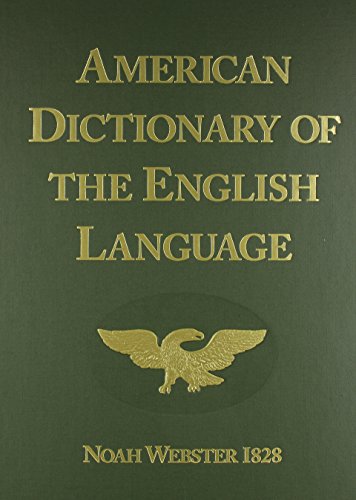 Book Cover American Dictionary of the English Language (1828 Facsimile Edition)