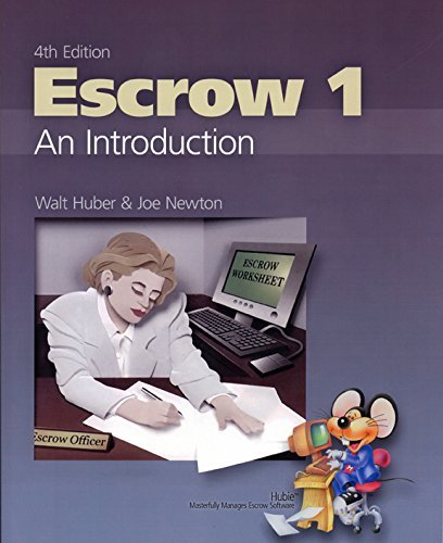 Book Cover Escrow 1 An Introduction