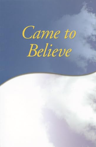 Book Cover Came to Believe