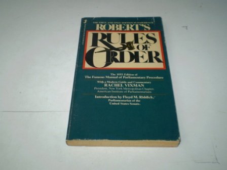 Robert's Rules of Order