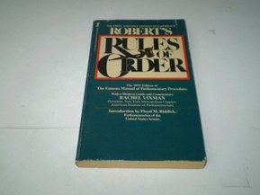 Robert's Rules of Order