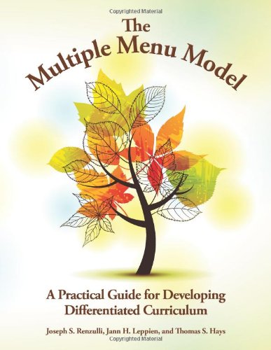 Book Cover The Multiple Menu Model: A Practical Guide for Developing Differentiated Curriculum