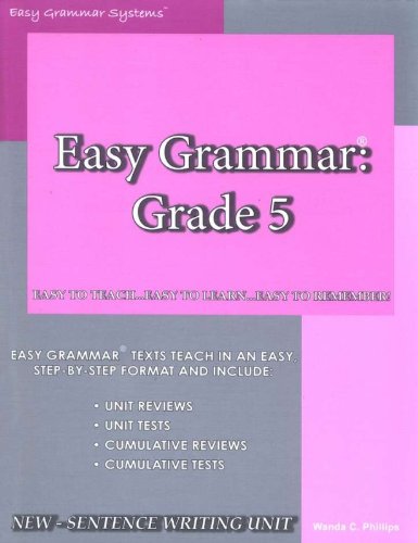 Book Cover Easy Grammar: Grade 5, Teacher Edition