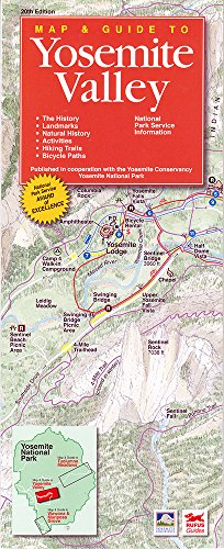 Book Cover Map and Guide to Yosemite Valley