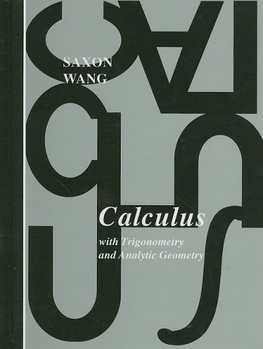 Book Cover Calculus With Trigonometry and Analytic Geometry