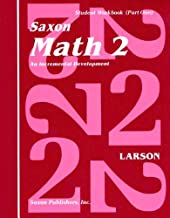 Book Cover Saxon Math 2: An Incremental Development Part 1 & 2 (Workbook and Fact Cards-2 volume set)