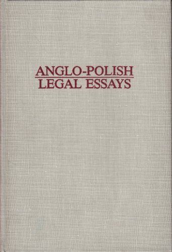 Anglo-Polish Legal Essays (Studies on Socialist Legal Systems)