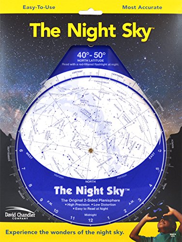 Book Cover The Night Sky 40Â°-50Â° (Large) Star Finder