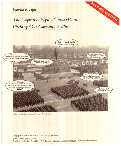 Book Cover The Cognitive Style of PowerPoint: Pitching Out Corrupts Within, Second Edition