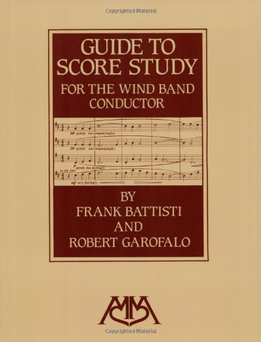 Book Cover Guide to Score Study for the Wind Band Conductor