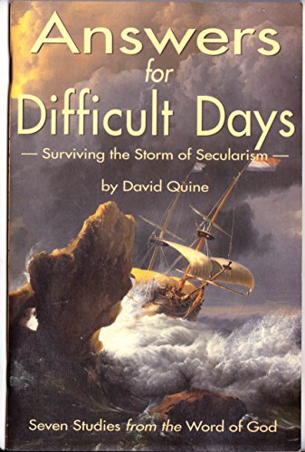 Book Cover Answers for Difficult Days: Surviving the Storm of Secularism