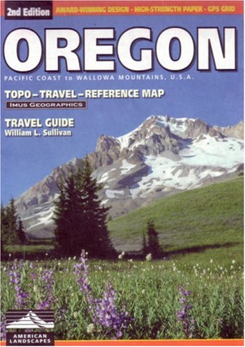 Oregon Topo Travel Reference Map by Imus (American Landscapes)