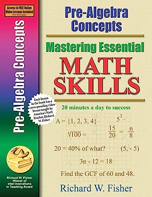 Book Cover Pre-Algebra Concepts (Mastering Essential Math Skills)