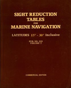 Sight Reduction Tables for Marine Navigation-Commercial Edition (Latitudes 15-30, inclusive, Volume 2
