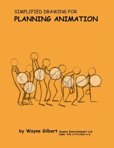 Book Cover Simplified Drawing for Planning Animation