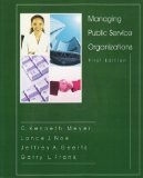 Managing Public Service Organizations