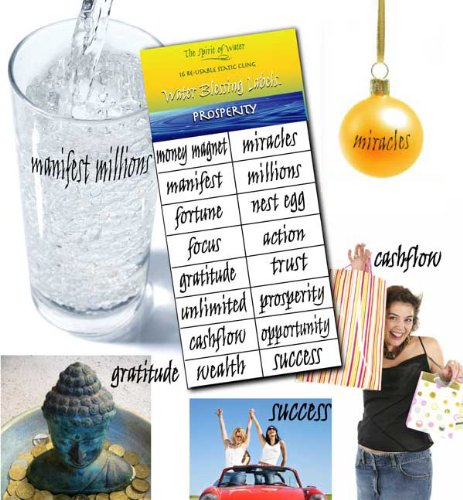 Water Blessing Labels Prosperity Collection 16 pc