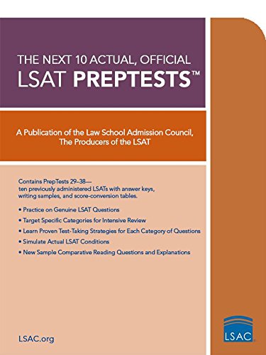 Book Cover The Next 10 Actual, Official LSAT PrepTests (Lsat Series)